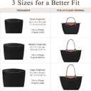 LOUKAYCCI Quilted Purse Organizer Insert for Longchamp Le Pliage L Tote