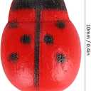 300Pcs Mini Wooden , Self-Adhesive for Craft Scrapbooking Fairy Garden Dollhouse Home Decor