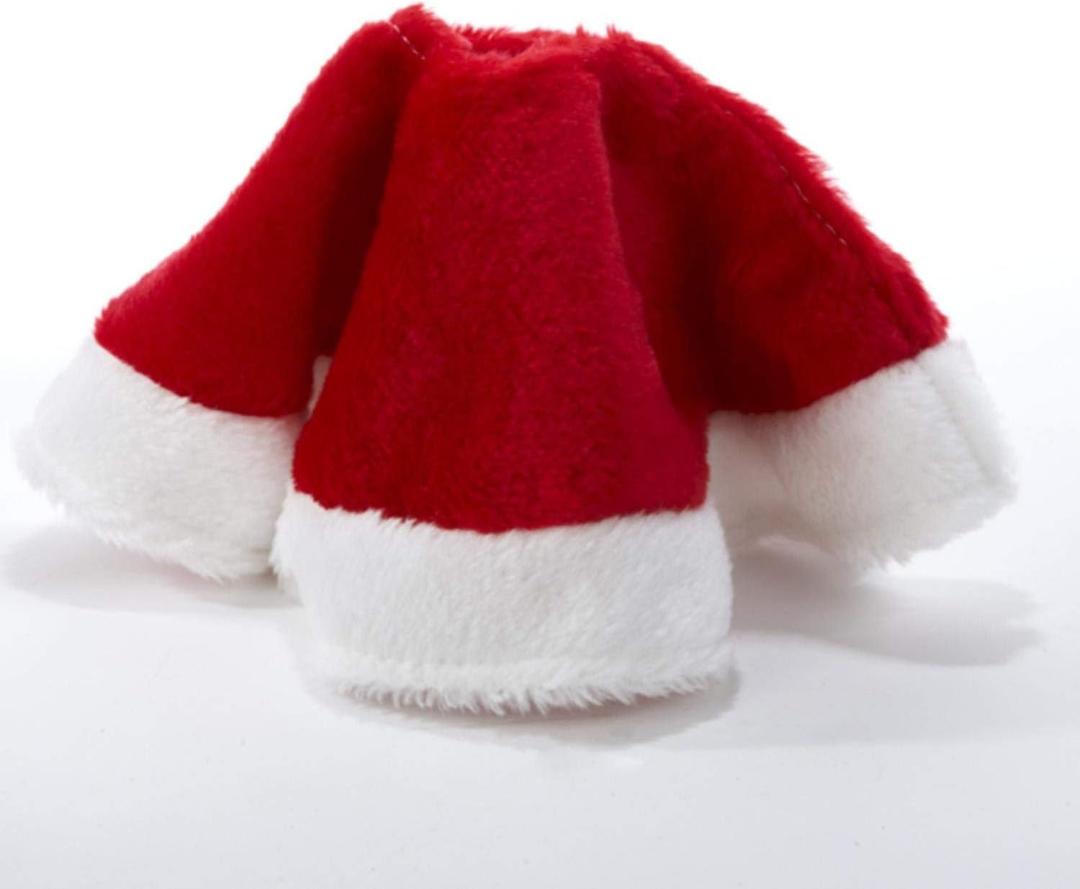 15" Miniature Red Plush Christmas Tree Skirt