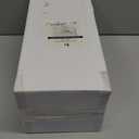 I00000 100 Pack 12 oz Silver Plastic Cups, Silver Rimmed Disposable Cups, Party Wine Glasses Cocktail Glasses Premium Cups with Silver Rim, 12 Ounce Plastic Tumblers For Party