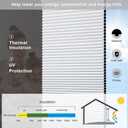 Changshade Cordless Cellular Shades Blackout Blinds for Windows Room Darkening, Black Out 1.5" Honeycomb Thermal Insulated Light Heat Blocking for Bedroom, Bathroom, Shade Size 36" Wx72 H, White, 36"w72"h