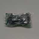 Ivilon Faceted Hexagonal Finials for Curtain Rods of 7/8 and 1 inch diameter Color Antique Black