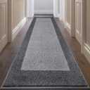 Machine Washable Kitchen Rug 32" x 84", Non Slip Kitchen Mat for Floor, Absorbent Entrance Runner Rug for Bedroom, Hallway, Bathroom, Door (Roll Packing)
