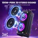Party Speaker Bluetooth Wireless, Portable Karaoke Speaker with Microphone
Outdoor Speakers Bluetooth with RGB Lights, 12H Playtime, TWS Pair, Large Bluetooth Speaker for Backyard, Camping, Home Party