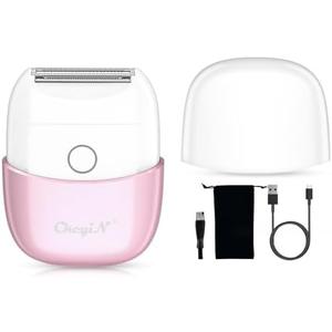CkeyiN Electric Shaver for Women, IPX65 Waterproof Dry Wet Use Women's Electric Razor for Legs, Armpit, Bikini Public Hair Trimmer with Detachable Head, Cordless/Portable/Rechargeable Foil Shaver