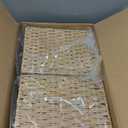 OIAHOMY Pantry Baskets for Organizing, Paper Rope Baskets with Built-in Handles, Wicker Storage Bins for Shelves, 2 Pack-Yellow