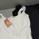 EUYZOU Women's 2PK Tummy Control Shapewear Tank Tops Seamless Square Neck Compression Tops Slimming Body Shaper Camisole-Black/ White XXL