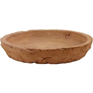 HomArt Rustic Terra Cotta Saucer, 5-1/2-Inch, Antique Red, 1-Count