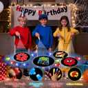36 Pcs Spider Themed Party Favors LED Finger Lights for Kids, Superhero Glow in the Dark Party Supplies, Goodie Bag Stuffers Classroom Treasure Box Prizes for Boys Girls