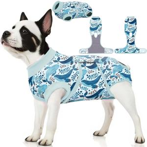 PetWarm Dog Surgery Suit, Cone of Shame Alternatives, Anti-Licking Surgical Recovery Pajamas for Dogs, Female Male Onesie for Dogs Spay Neuter, Dog Recovery Suit, Marine Animal Patterns, Blue, M (Medium (Back:13.4-16.1'', Weight:14-25LB)) PetWarm Dog Surgery Suit, Cone of Shame Alternatives, Anti-Licking Surgical Recovery Pajamas for Dogs, Female Male Onesie for Dogs Spay Neuter, Dog Recovery Suit, Marine Animal Patterns, Blue, M (Medium (Back:13.4-16.1'', Weight:14-25LB))