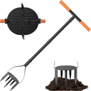 Hand Tiller,Garden Tool with 8 Spikes 40" Non-Slip Rubber Grip,Claw Twist Tiller