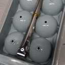 WIBIMEN Large Ice Cube Molds, Big Round Whiskey Ice Cube Trays for Freezer, Easy to Fill & Release, Whiskey Bourbon Cocktail(1.9In*6 Balls- Blue/2 Pack)