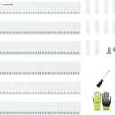 A ANLEOLIFE 20FT Galvanized Steel Landscape Edging, 6-Pack 40" L x 6" H Hammer-in Metal Garden Border with 10 Stakes for Lawn, Pathway, Flower Beds White