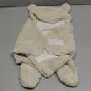 BlueMello Baby Swaddle Blanket | Ultra-Soft Plush Essential for Infants 0-6 Months | Receiving Swaddling Wrap Beige | Ideal Newborn Registry and Toddler Boy Accessories | Perfect Baby Girl Shower Gift