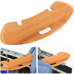 Transfer Board, Slide Board for Transferring from Bed to Wheelchair, Thickened Slide Board for Smooth and Easy Sliding, Transfer Board for Patient, Senior, Weight Capacity 440lbs (Wood-grain)