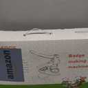 Button Maker Machine 58mm - (3rd Gen) Installation-Free 58mm(2.25in) DIY Pin Badge Button Maker Press Machine Badge Punch Press with Free 100pcs Button Parts&Pictures&Circle Cutter&Magic Book