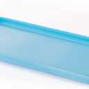 Ceramic Bathroom Tray,Kitchen Sink Organizer Tray,Cosmetics Holder (Blue)