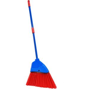 Kids Broom-Housekeeping Cleaning Tool for Kids Pretend Playing,Retractable Small Broom for Littler Helper(Blue+Red)