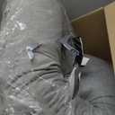 Momcozy Pregnancy Pillows for Side Sleeping, J Shaped Maternity Body Pillow for Pregnancy, Soft Pregnancy Pillow with Jersey Cover for Head Neck Belly Support, Grey