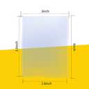 100 Pack 3"x4" Hard Plastic Card Sleeves Top Loaders for Cards, Baseball Card Protectors Hard Plastic, for Baseball Card, Game Cards, Trading Card, and So on