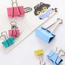2 x Binder Clips Assorted Sizes, 120 Pcs Colored Paper Clips, Extra Large, Large, Medium, Small, Mini, Micro