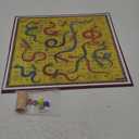 Classic Snakes and Ladders Board Game  Foldable Family Board Game with Dice & Pawns, Retro Educational Toy for Kids & Adults, Travel Portable Game Set for 2-4 Players Ages 3+