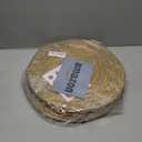 Round Woven Placemats Set of 8, Natural Water Hyacinth Place mats, Rattan Placemats Wicker Placemats Farmhouse Boho Braided Heat Resistant Outdoor Placemat Patio Table Place Mats (13.5 inch Set of 8)