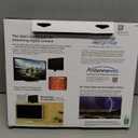 GE Ultra-Thin Amplified TV Antenna, 4K Ready 1080P Digital HDTV UHF VHF, Long Range Indoor TV Antenna, Amplifier with LTE Filter, Reversible Black/White Finish, 48862