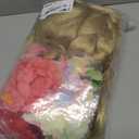 Angelaicos Womens 47 Inch Long Braids Blonde Costume Rapunzel Wig with 10pcs Flowers