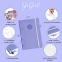 GoGirl Weekly Schedule Planner Hourly Work & Life Planner with Time Slots Vertical Agenda Organizer for Daily Productivity, A5 (Lavender)