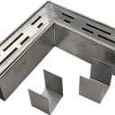 Pool Deck Drain Channel 90 Degree Angle with 2 Connectors for 2" Wide SXSJMY Pool Drains/Mini Water Drainage Channel/Non Deep Patio Drain