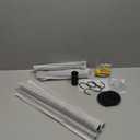 Industrial Pipe Clothes Rack with 3 Hooks, 72'L Wall Mounted Garment Rack, Heavy Duty Iron Garment Bar, Clothes Hanging Rod Bar for Laundry Room, Max Load 135Lb Black (3 Base)