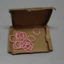 50pcs 1" Book Ring Metal Loose Leaf Ring,Book Binder Hinged Buckle Rings Scrapbook Sketchbook Craft Photo Album DIY Binding Ring 25mm(Pink)