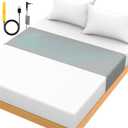 Grounding Mat for Bed 90% Organic Cotton+10% Pure Silver Fiber, Grounding Fitted Sheets for All Mattress Sizes, with Static grounding Cord and Test Pen (Gray, 105.5 * 23.4 inch)