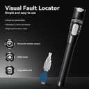 Visual Fault Locator 80KM- VFL Fiber Optic Tester Kit with FC/LC/SC/ST Compatibility - Single Mode 9/125μm Fiber Visual Fault Locator for Telecom Maintenance and Data Centers