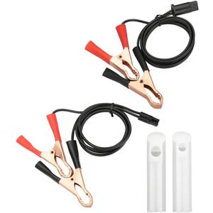 SCUARI 4PCS Automotive Fuel Injector Cleaning Kit,Car Accessories Fuel Injector Flush Cleaner Adapter DIY Cleaning Tool Kit with Test Lead,Suitable for Any 12-24V Car,Motorcycle,Electric Car,ATV