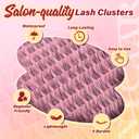 NYCAAR Lash Clusters Kit with Spikes Lash Clusters 120Pcs D Curl Anime Lash Extension Kit 8-18mm Manga Eyelash Extension Kit with Bond and Seal,Remover,Applicators DIY at Home(NY02)
