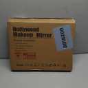 Hansong Vanity Mirror with Lights 11.8"x 16" Hollywood Makeup Mirror with Bluetooth Speaker 3 Colors Dimmable and 360 Rotation 10X Magnification Light Up Mirror for Desk (A-white-12)