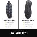 GORILLA GUARD Shoe Covers Disposable, Pack of 100 (50 Pairs) Waterproof Ankle Booties, Puncture Resistant Accessories for Work, Safety Boot Cover for Indoors and Outdoors, Secure Universal Fit, Black