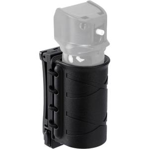 Tactical Open Top OC/Mace Spray Holder, Molle Holster Quick Release MK4 Canister Pouch for Police, EMT, Security, Outdoor & Survival Use,Fits Duty Belt, Vest, or Backpack