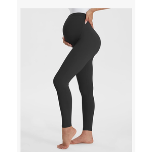 Buttergene Women's Maternity Leggings over the Belly Pregnancy Active Wear Workout Yoga Tights Pants