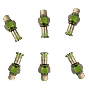 Set of 6 Rear Left Side Wheel Nuts & Stud Kit Fit for Isuzu NPR, NPR-HD, NQR, NRR, Replaces 8-97147-612-2, 8-97359-805-0, 8-97359-809-0
