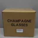 C CREST Set of 12, Champagne Glasses, 6 Ounce Champagne Flute, Lead-free Drinkware, Clear