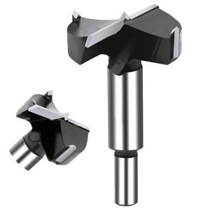 NICAVKIT 2-1/4 Inch Carbide Forstner Drill Bit, Carbide Tipped Forstner Bit for Hard Wood, Wood Drilling Bit Woodworking Hinge Cutter Tool Kits for Woods Plywood Plastic