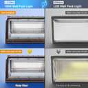 ledmo 150W Wall Pack Lights Outdoor LED Security Light with Photocell 5000K 4 Pack Dusk to Dawn IP65 Commercial Exterior Lighting Fixture 21000lm 100-277V Equivalent,Wall Mount for Backyard,Parking