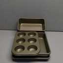 Baking Pans Set, Nonstick Stackable Bakeware Sets, Oven Pans for Cooking, AIVIKI 6 Pieces Baking Sheets Set Including Cookie Sheet, Deep Roaster Pan, Square Pan, Loaf Pan, Muffin Pan, Carbon Steel