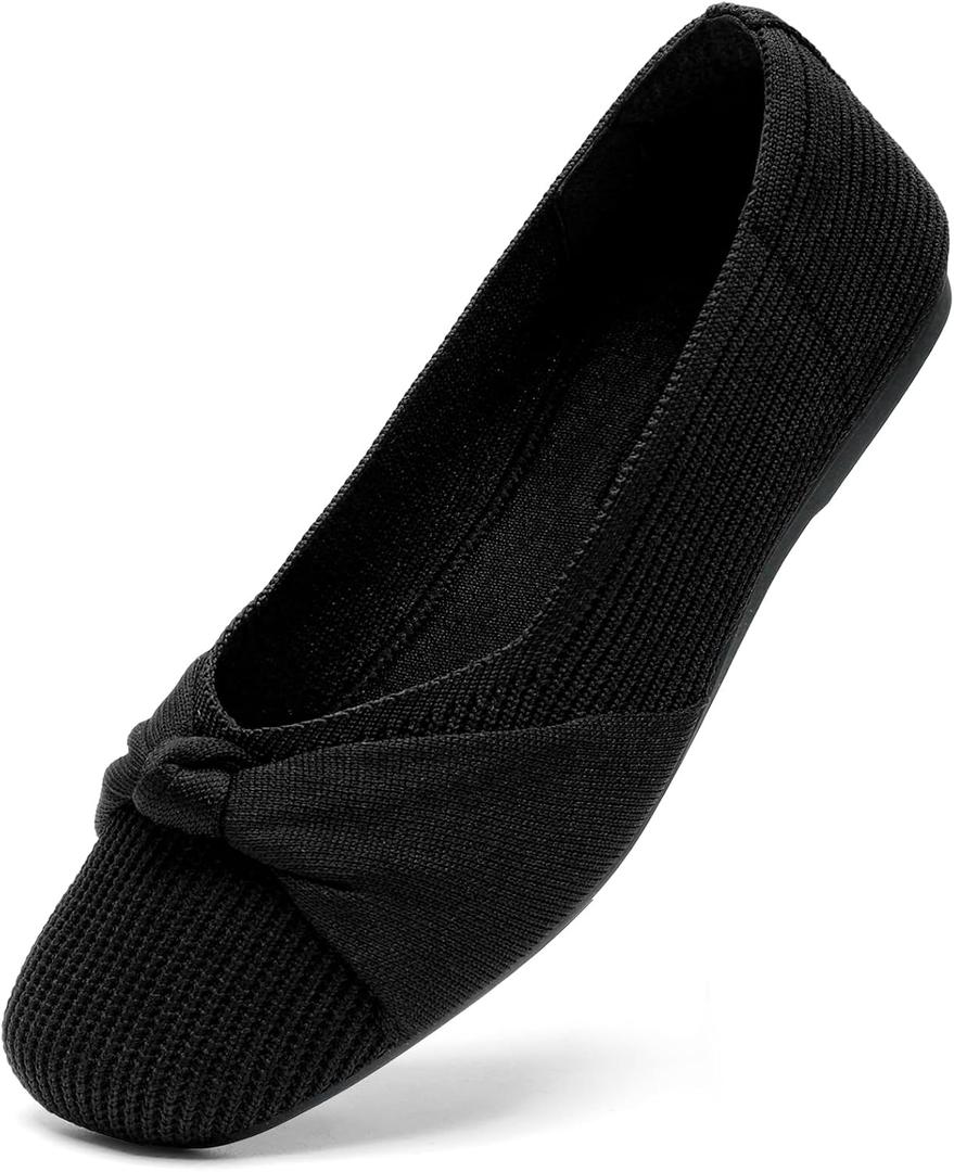 Bacia Women Flats Shoes Comfortable Washable Casual Ballet Flats (Brown)