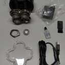 Skull Shaver Pitbull Gold PRO Head & Face Shaver - Premium Cordless Electric Shaver - for Wet & Dry Shaving - Features LED Battery Display - Comes with Travel Pouch