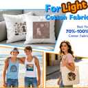 Heat Transfer Paper for T Shirts 20 Sheets, 8.5" X 11" Iron On Transfer Paper for Light Fabric Printable HTV Heat Transfer Vinyl for Inkjet Printe