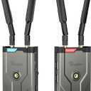 4K Wireless HDMI Transmitter and Receiver, 500FT/60MS Low Latency HD Extender Kit with HDMI Loop Out, 2.4/5GHz Dual-Band Full HD for Video Tx&Rx Camera/Laptop/Monitor/TV/Projector/Netflix (black)